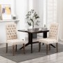 Dining chairs 2 units beige linen look fabric by vidaXL, dining chairs - Ref: Foro24-287949, Price: 328,03 €, Discount: %
