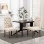 Dining chairs 2 units beige linen look fabric by vidaXL, dining chairs - Ref: Foro24-287949, Price: 275,00 €, Discount: %
