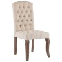 Esszimmerstühle, 2 Einheiten, beige Stoff in Leinenoptik von vidaXL, Essstühle - Ref: Foro24-287949, Preis: 302,86 €, Rabatt: %