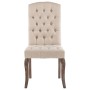 Dining chairs 2 units beige linen look fabric by vidaXL, dining chairs - Ref: Foro24-287949, Price: 328,03 €, Discount: %