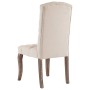 Esszimmerstühle, 2 Einheiten, beige Stoff in Leinenoptik von vidaXL, Essstühle - Ref: Foro24-287949, Preis: 302,86 €, Rabatt: %