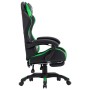 Gaming-Stuhl mit Fußstütze aus grünem und schwarzem Kunstleder von vidaXL, Bürostühle - Ref: Foro24-287989, Preis: 164,11 €, ...