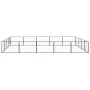 Steel kennel 20 m² black by vidaXL, Dog kennels and fences - Ref: Foro24-3082144, Price: 317,77 €, Discount: %