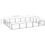 Steel kennel 20 m² black by vidaXL, Dog kennels and fences - Ref: Foro24-3082144, Price: 317,77 €, Discount: %
