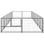 Stahlzwinger 14 m² schwarz von vidaXL, Hundehütten und Zäune - Ref: Foro24-3082114, Preis: 317,77 €, Rabatt: %