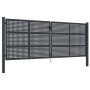 Puerta de jardín acero gris antracita 400x175 cm de vidaXL, Puertas de jardín - Ref: Foro24-154573, Precio: 657,71 €, Descuen...