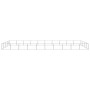 Silberner Zwinger 40 m² Stahl von vidaXL, Hundehütten und Zäune - Ref: Foro24-3082156, Preis: 451,03 €, Rabatt: %