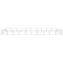 Silberner Zwinger 40 m² Stahl von vidaXL, Hundehütten und Zäune - Ref: Foro24-3082156, Preis: 445,64 €, Rabatt: %