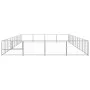 Silberner Zwinger 40 m² Stahl von vidaXL, Hundehütten und Zäune - Ref: Foro24-3082156, Preis: 445,64 €, Rabatt: %