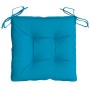 Cojines de silla de jardín 6 uds tela Oxford azul 40x40x7 cm