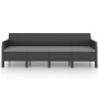 4-seater garden sofa with anthracite gray rattan PP cushions by vidaXL, Garden sets - Ref: Foro24-3079669, Price: 357,89 €, D...