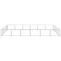 Silberner Zwinger 30 m² Stahl von vidaXL, Hundehütten und Zäune - Ref: Foro24-3082164, Preis: 336,99 €, Rabatt: %