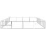 Silberner Zwinger 32 m² Stahl von vidaXL, Hundehütten und Zäune - Ref: Foro24-3082154, Preis: 383,29 €, Rabatt: %