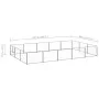Perrera plateada 15 m² acero de vidaXL, Casetas y cercados para perros - Ref: Foro24-3082137, Precio: 259,02 €, Descuento: %