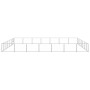 Silberner Zwinger 49 m² Stahl von vidaXL, Hundehütten und Zäune - Ref: Foro24-3082183, Preis: 451,03 €, Rabatt: %