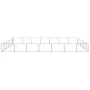 Silberner Zwinger 42 m² Stahl von vidaXL, Hundehütten und Zäune - Ref: Foro24-3082175, Preis: 399,32 €, Rabatt: %