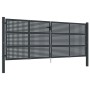 Gartentor aus anthrazitgrauem Stahl 400x150 cm von vidaXL, Gartentore - Ref: Foro24-154574, Preis: 903,79 €, Rabatt: %