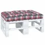Cushion for pallet sofa red plaid fabric 120x80x12 cm by vidaXL, Cushions for chairs and sofas - Ref: Foro24-314421, Price: 4...