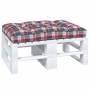Kissen für Palettensofa, rot karierter Stoff, 120 x 80 x 12 cm von vidaXL, Kissen für Stühle und Sofas - Ref: Foro24-314421, ...
