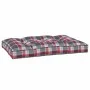 Cushion for pallet sofa red plaid fabric 120x80x12 cm by vidaXL, Cushions for chairs and sofas - Ref: Foro24-314421, Price: 4...