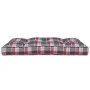 Cushion for pallet sofa red plaid fabric 120x80x12 cm by vidaXL, Cushions for chairs and sofas - Ref: Foro24-314421, Price: 4...