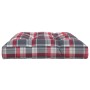 Cushion for pallet sofa red plaid fabric 120x80x12 cm by vidaXL, Cushions for chairs and sofas - Ref: Foro24-314421, Price: 4...