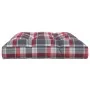 Cushion for pallet sofa red plaid fabric 120x80x12 cm by vidaXL, Cushions for chairs and sofas - Ref: Foro24-314421, Price: 4...