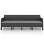Garden furniture set 3 pieces cushions PP rattan anthracite gray by vidaXL, Garden sets - Ref: Foro24-3079674, Price: 534,58 ...