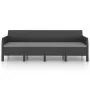 Garden furniture set 3 pieces cushions PP rattan anthracite gray by vidaXL, Garden sets - Ref: Foro24-3079674, Price: 525,10 ...