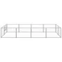 Silver kennel 8 m² steel by vidaXL, Dog kennels and fences - Ref: Foro24-3082120, Price: 196,67 €, Discount: %