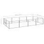 Silver kennel 8 m² steel by vidaXL, Dog kennels and fences - Ref: Foro24-3082120, Price: 196,67 €, Discount: %