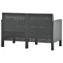 3-piece garden furniture set with anthracite grey PP rattan cushions by vidaXL, Garden sets - Ref: Foro24-3079671, Price: 404...