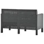 3-teiliges Gartenmöbel-Set PP Rattan anthrazitgraue Kissen von vidaXL, Gartensets - Ref: Foro24-3079671, Preis: 398,45 €, Rab...