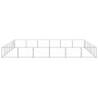 Silberner Zwinger 36 m² aus Stahl von vidaXL, Hundehütten und Zäune - Ref: Foro24-3082174, Preis: 391,06 €, Rabatt: %