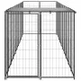 Schwarzer Zwinger 6,05 m² aus Stahl von vidaXL, Hundehütten und Zäune - Ref: Foro24-3082201, Preis: 374,39 €, Rabatt: %