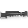 Garden furniture set 3 pieces anthracite gray PP rattan cushions by vidaXL, Garden sets - Ref: Foro24-3079675, Price: 553,73 ...