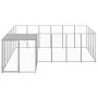 Silberner Zwinger 8,47 m² Stahl von vidaXL, Hundehütten und Zäune - Ref: Foro24-3082219, Preis: 322,61 €, Rabatt: %