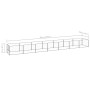 Silberner Zwinger 7 m² aus Stahl von vidaXL, Hundehütten und Zäune - Ref: Foro24-3082105, Preis: 261,72 €, Rabatt: %