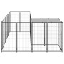 Schwarzer Zwinger 6,05 m² Stahl von vidaXL, Hundehütten und Zäune - Ref: Foro24-3082225, Preis: 380,94 €, Rabatt: %