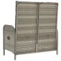 Reclining garden bench with gray PE rattan cushions 107 cm by vidaXL, garden benches - Ref: Foro24-319893, Price: 162,59 €, D...