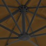 Garden umbrella with portable taupe base by vidaXL, Umbrellas - Ref: Foro24-276348, Price: 256,68 €, Discount: %