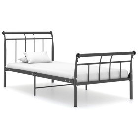 Estructura de cama sin colchón metal negro 100x200 cm en Camas y somieres | Comprar online en Foro24