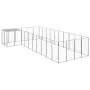Silver dog kennel, 13.31 m² steel by vidaXL, Dog kennels and fences - Ref: Foro24-3082244, Price: 417,28 €, Discount: %