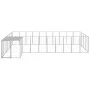 Silver dog kennel, 13.31 m² steel by vidaXL, Dog kennels and fences - Ref: Foro24-3082244, Price: 417,28 €, Discount: %