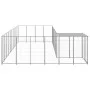 Silver dog kennel, 13.31 m² steel by vidaXL, Dog kennels and fences - Ref: Foro24-3082244, Price: 417,28 €, Discount: %