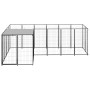 Schwarzer Zwinger 4,84 m² aus Stahl von vidaXL, Hundehütten und Zäune - Ref: Foro24-3082211, Preis: 309,31 €, Rabatt: %