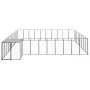 Black kennel 25.41 m² steel by vidaXL, Dog kennels and fences - Ref: Foro24-3082240, Price: 618,69 €, Discount: %