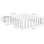 Black kennel 25.41 m² steel by vidaXL, Dog kennels and fences - Ref: Foro24-3082240, Price: 618,69 €, Discount: %