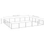 Silberner Zwinger 20 m² Stahl von vidaXL, Hundehütten und Zäune - Ref: Foro24-3082151, Preis: 278,92 €, Rabatt: %