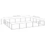 Silberner Zwinger 20 m² Stahl von vidaXL, Hundehütten und Zäune - Ref: Foro24-3082151, Preis: 274,65 €, Rabatt: %
